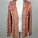 Nine West  Orange & White Cable Knit Cardigan Size Small Photo 0