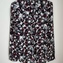 Veronica Beard Goldie Floral Silk Tuxedo Blouse (Size 4) Photo 5