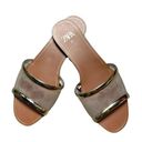 ZARA  Gold & Vinyl Open Toed Sandals 37 Photo 0