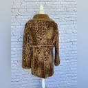 Bernardo  Women’s Faux Fur Leopard Print Coat Photo 5