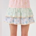 Free The Roses  Womens Multicolor Color Block Eyelet Trim Detail Mini Skirt Small Photo 7