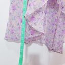 ASTR  the Label Lilac Multi Color Floral High Low Ruffle Dress Cold Dress Photo 8