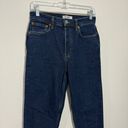 RE/DONE 90s High Rise Ankle Crop Jean In Dark Rinse Size 26 Photo 2