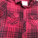 Arizona Jeans Arizona red and black flannel button down shirt Photo 3