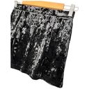 Abound New Nordstrom  Crushed Velvet Velour Mini Retro 90s Y2K Skirt Black S Photo 1