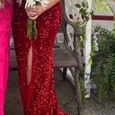 Red Prom Dress Size 8 Photo 1