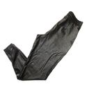 Spanx NWT  Leather Like Jogger in Noir Black Faux Vegan Pull-on Pants 2X Photo 7