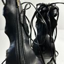 Wild Diva Lounge Studded Black Strappy Heels size 10 Brand New Photo 6