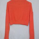 Urban Outfitters BDG Orange Cropped Button Front Flare Sleeve Cardigan Photo 6