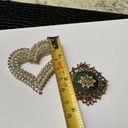 Monet Lot Of 2 Signed Rhinestone Brooch Pins  / Vintage Coro - Missing Stones Photo 6