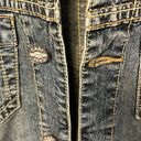 CAbi  Jean Jacket Blue Denim Button Front Cropped Photo 2