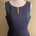 DKNY  navy blue keyhole front scuba sleeveless stretch dress Photo 1