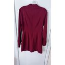 AX Paris  Women's High Neck Long Sleeve Ruffle Dress Bricks Red Size 6 NWT P1-114 Photo 7