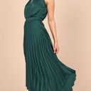 ✨Women Midi Dresses Green Sleeveless Halter Irregular High Waist Sz L Sundress✨ Size L Photo 1