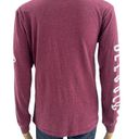 On Fire  (L) Burgundy Red Blessed and Beautiful Long Sleeve Tee Shirt Photo 6