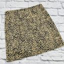 Brandy Melville  Mini Pencil Skirt Women's Size 3 Tan Black Leopard Print Stretch Photo 7