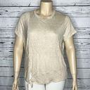 J.Jill  Love Linen NWT Size XL Flax Tan - Tie Detail 100% Linen Knit Top Shirt Photo 0