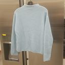 Vince 💕💕 Ribbed Mock Neck Wool Cashmere Blend Sweater ~ Heather Aria Blue M NWT Photo 10