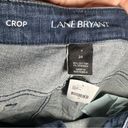 Lane Bryant NWT  Medium Wash Denim Wide Leg Crop Jeans size 24 Photo 2