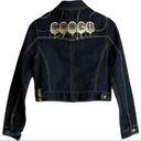 COOGI  Embroidered Crop Denim Jacket Size Medium Photo 1