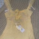 Beginning Boutique Taylor Yellow Tie Back Mini Dress Photo 3