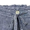 CP Shades  Jenn Blue Linen Pants Drawstring Cropped Lagenlook Women’s Size M Photo 8