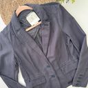 Anthropologie HEI HEI  Blazer Jacket Delanie Gray Plaid Cotton Collared Size 4 Photo 3