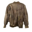 Vera Pelle  Italian Leather Dolman Jacket Brown Textured Casual Jacket Medium Photo 2