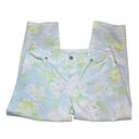 J. Jill Pastel Floral Crip Pants Size 6 Photo 0