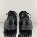 Soda Vintage Y2K Black Faux Leather Chunky Platform Lace Up Heeled Oxford Shoes Photo 9