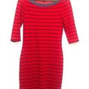 Tommy Hilfiger  BOATNECK STRIPED RED DENIM NAUTICAL STRETCH KNIT DRESS XS Photo 0