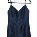 Alfred Sung NWT  Midnight Navy Spaghetti Strap Mermaid Dress Size 12 Photo 3