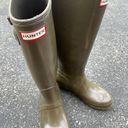 Hunter Army Green Rain Boots Photo 1