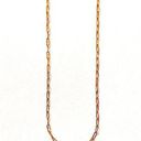 Tehrani Jewelry 14k Solid Gold paperclip necklace | 1.5 mm paperclip chain | 18 inches long | Photo 3