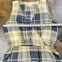 Loft  Outlet Plaid Sleeveless Elastic Waist Tank Top Large Photo 3