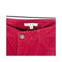 CAbi  Womens Skinny Pants Red Mid Rise Stretch Corduroy Pockets Cotton Blend 4 Photo 5