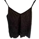 Calvin Klein Jeans  Faux Leather Spaghetti Strap Tank Top Size Large Photo 0