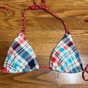 Joe Boxer  Vintage Americana Bikini Top Red White and Blue Sz Medium Photo 0