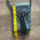 Vegan Leather Fringe Purse Crossbody Multiway Waist Fanny Pouch Gray Photo 9