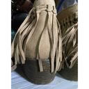 American Eagle  Fringe Ankle Booties Boots Zippered Shoes Size 8 or 40 Tassel Photo 12