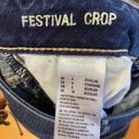 American Eagle  Festival Crop Coastal Cowgirl Western Culotte Jeans 6 Photo 6