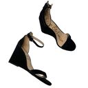 Sam Edelman Neesa Black Suede Ankle Strap Wedge Sandals Size 9M Photo 0