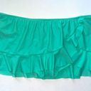 Catalina  Swim Skirt Turquoise Blue Ruffle Modest Bikini Bottom Size Medium Photo 0