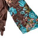 Tracy Reese Plenty By  Anthroplogie Womens Top Size 4 Brown Multi Floral Silk Photo 5