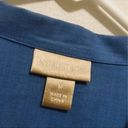 Nordstrom  blue 3/4 sleeve button down shirt in size medium Photo 3