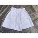 Good American NWT  Better Than Faux Leather Drawstring Shorts in Lilac Whisper XS Photo 5