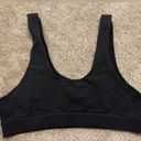 Good American Women’s  Lounge Essential Scoop Sports Bra Black Size 3/Large Photo 3