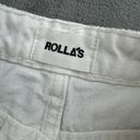 Rolla's  Denim Shorts Womens Size 27 Dusters High Rise Slim White Distressed Photo 5