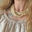 American Vintage Vintage “Cordelia” Five Strand Pearl Necklace 19.5” Classic Maximal Chunky  Photo 2