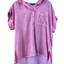 Velvet Heart  Edison Shirt in Dirty Pink Women’s Size Large Collared Button Up Photo 1